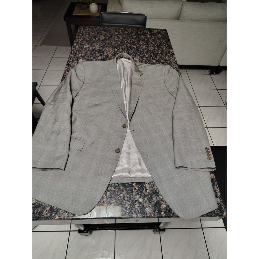 Daniel Hechter Paris Grey Wool Blend Blazer Jacket Men Size 50R